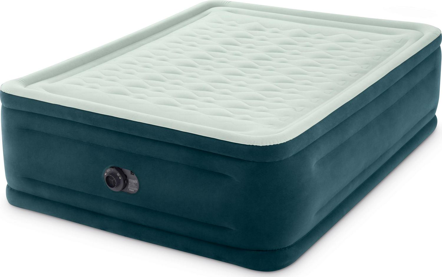 2025 Intex Dura-Beam 24 Pillowtop Air Mattress, with Built-in Pump, Queen