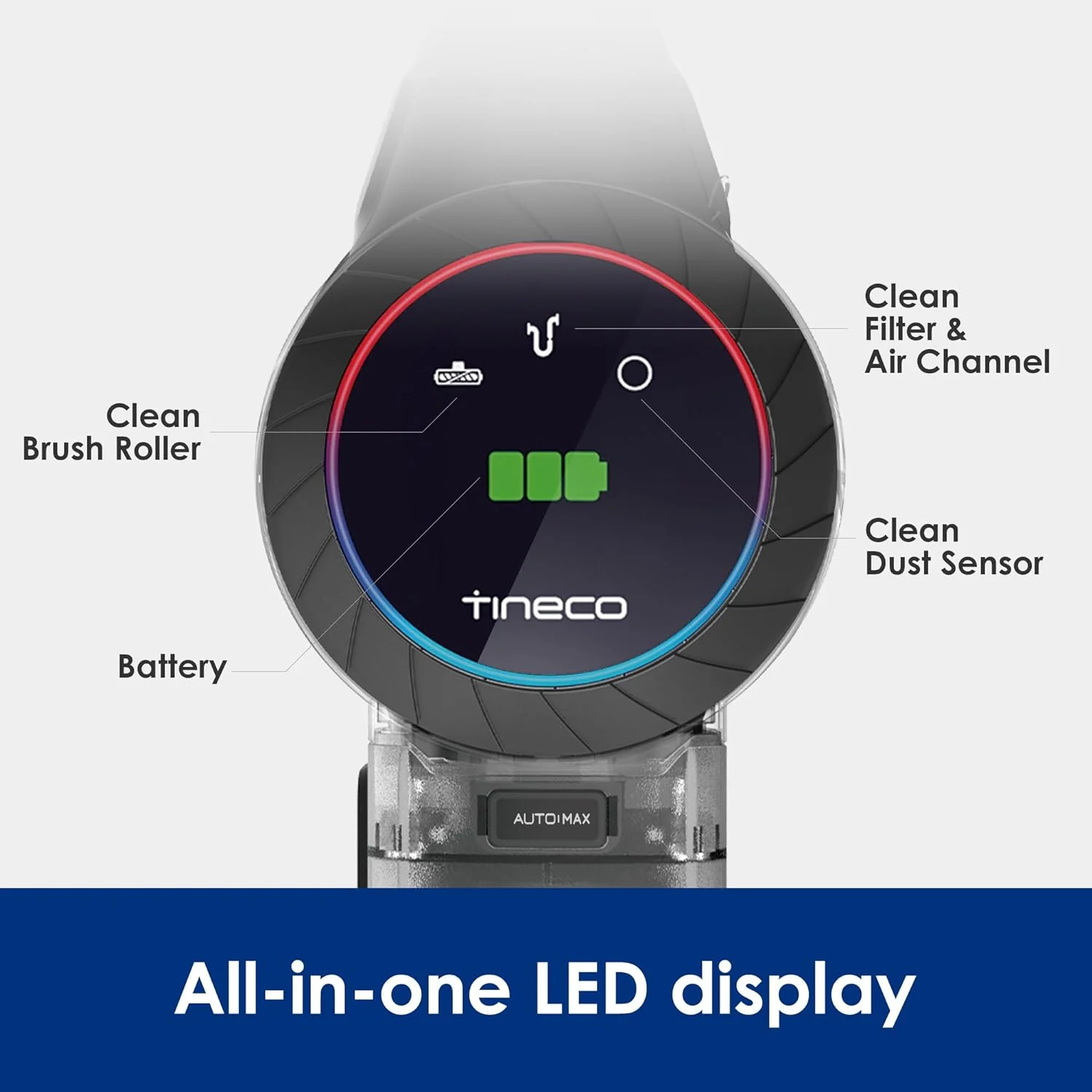 Cordless vacuum cleaner, smart stick handheld vacuum cleaner, strong suction, light weight, cordless handheld vacuum cleaner deep cleans hair, hard floors, carpets, cars