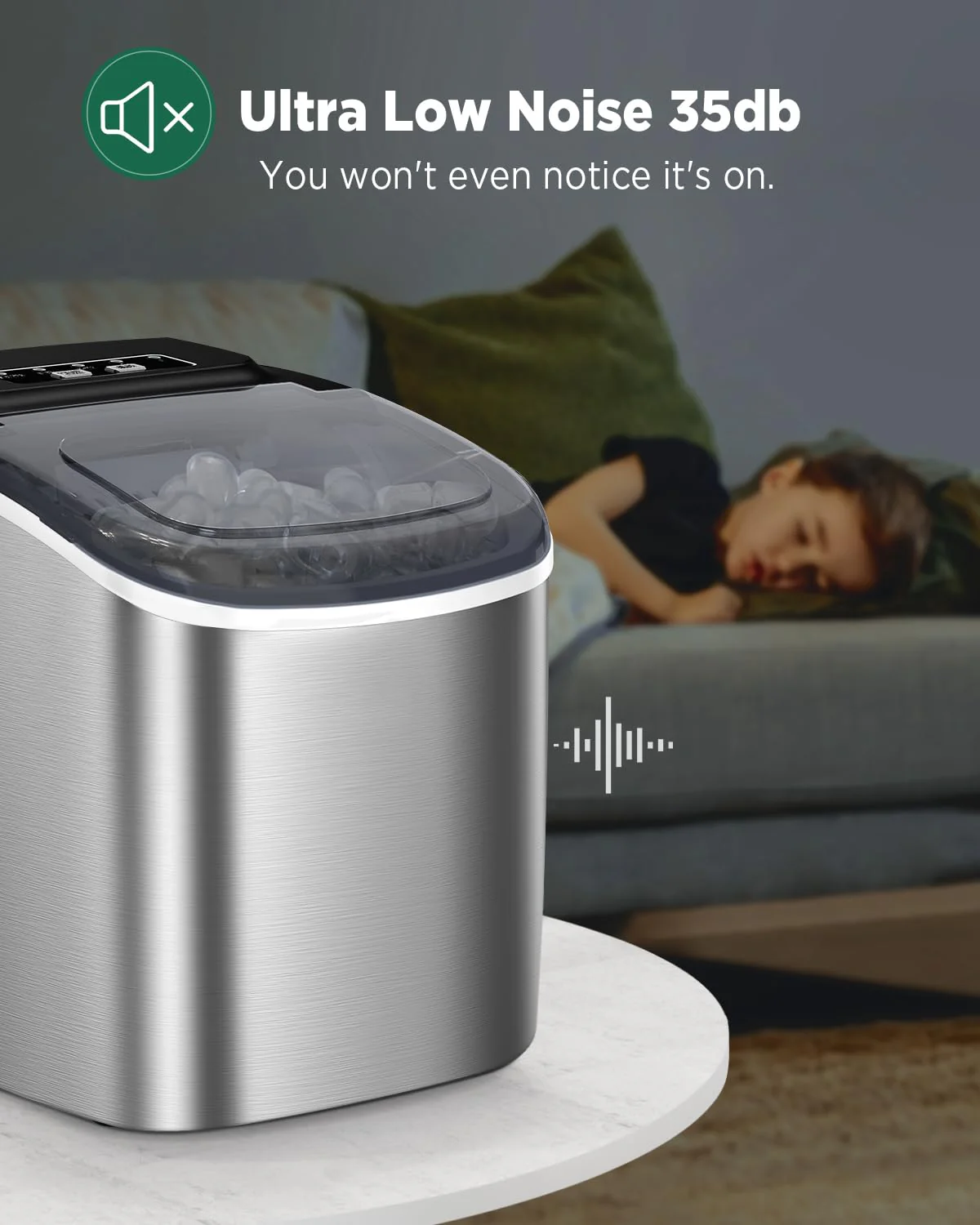 Ice Maker Countertop Silonn Chewable Pellet Ice Machine