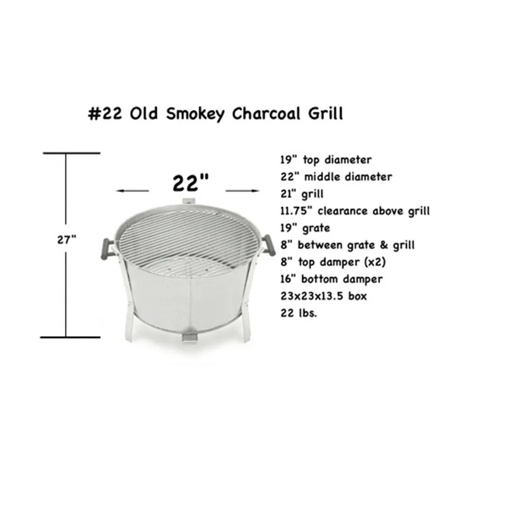 Old Smokey #22 Charcoal Grill