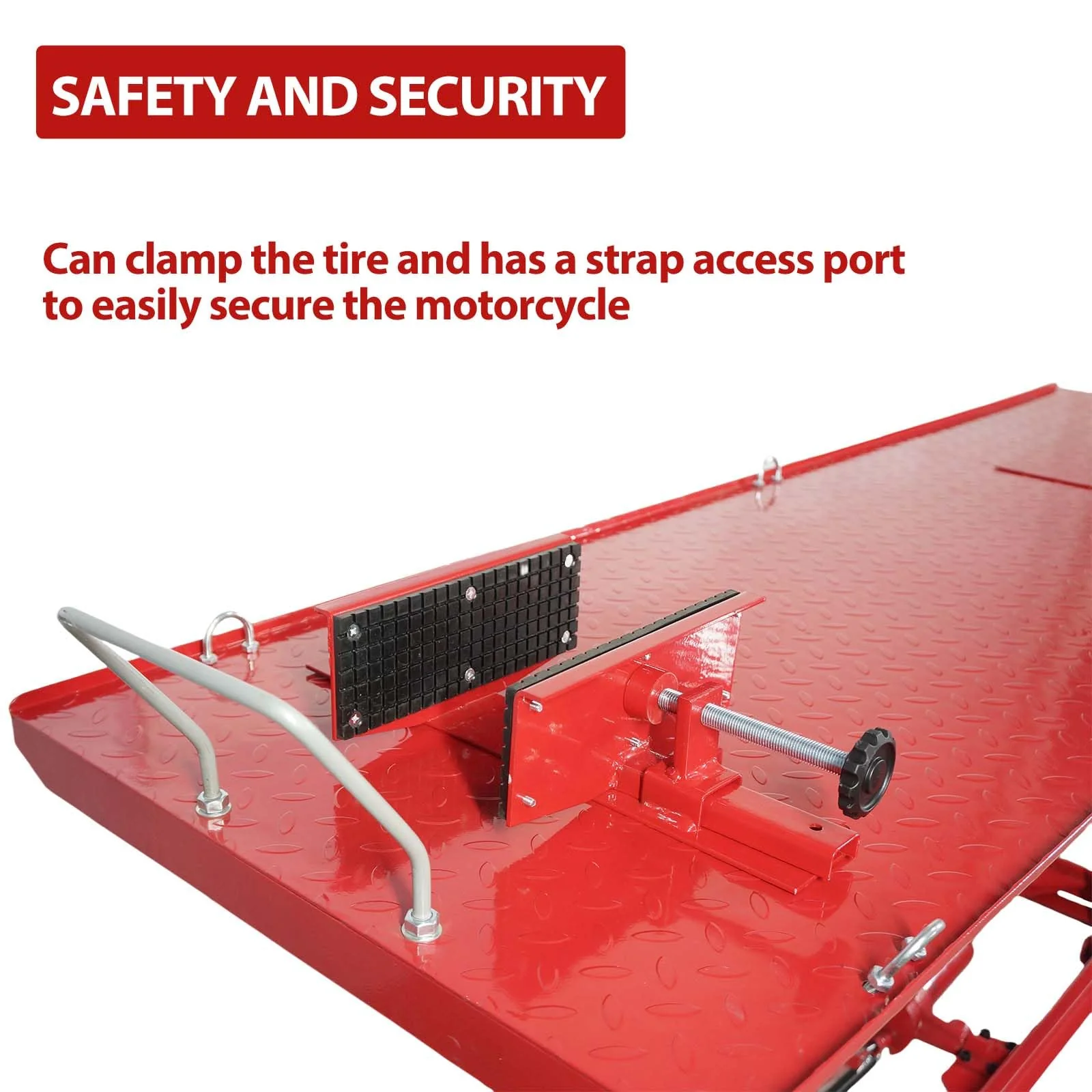 Garvee Hydraulic Motorcycle Lift - 1000lbs Capacity, Lift Hoist, Jack Stand, for Mechanics, Workshops, Homes