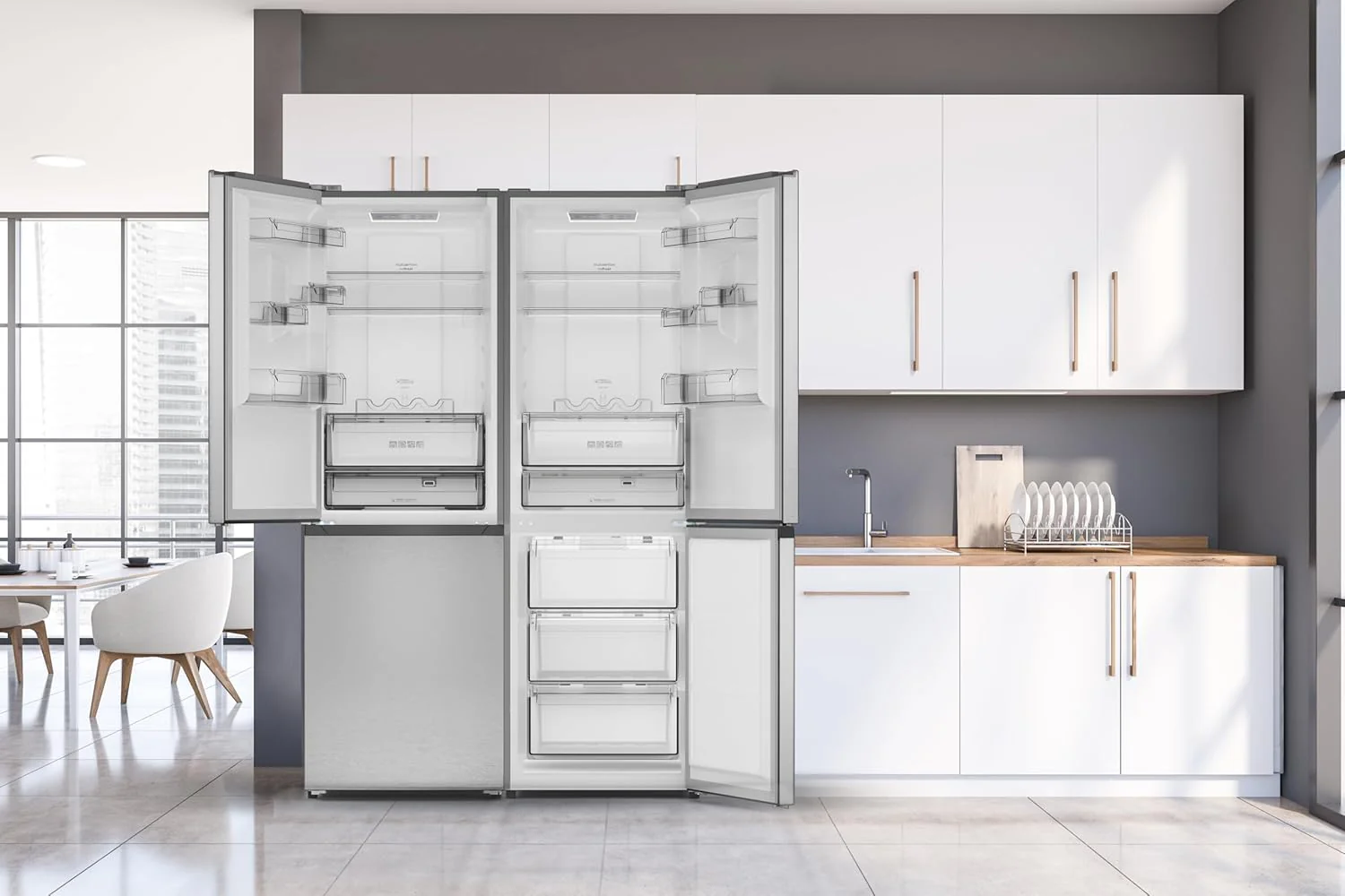 Sharp Bottom-Freezer Counter-Depth Refrigerator, 24 Inch, 11.5 Cubic Foot