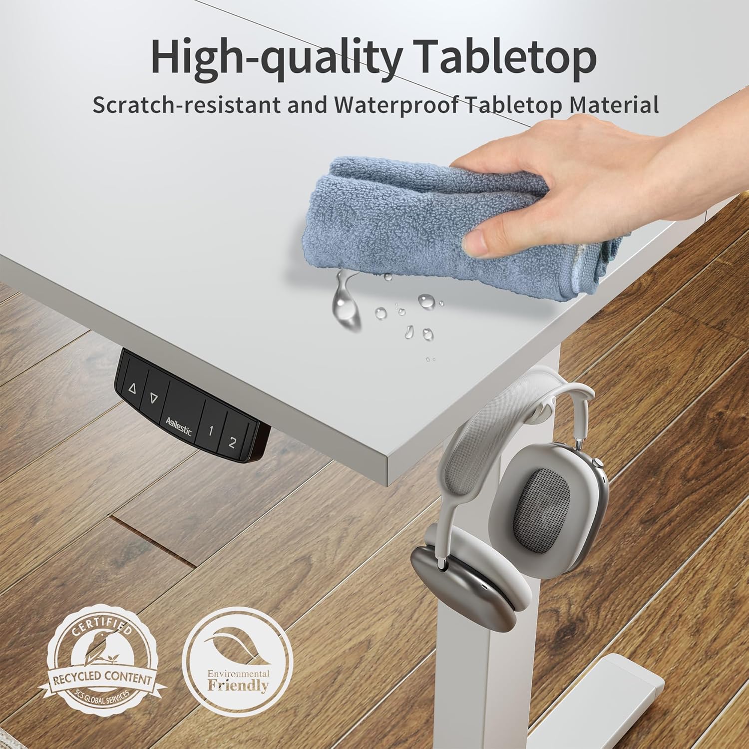 Electric Standing Desk 48 x 24 Inches Height Adjustable Desk