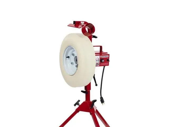 First Pitch Baseline Real Softball and Baseball Pitching Machine Up to 70MPH