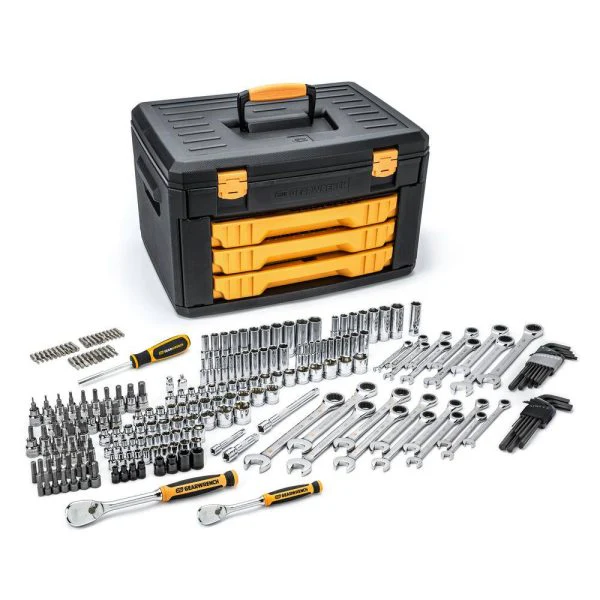 232-Piece Mechanics Tool Set, Standard/Deep, SAE/Metric