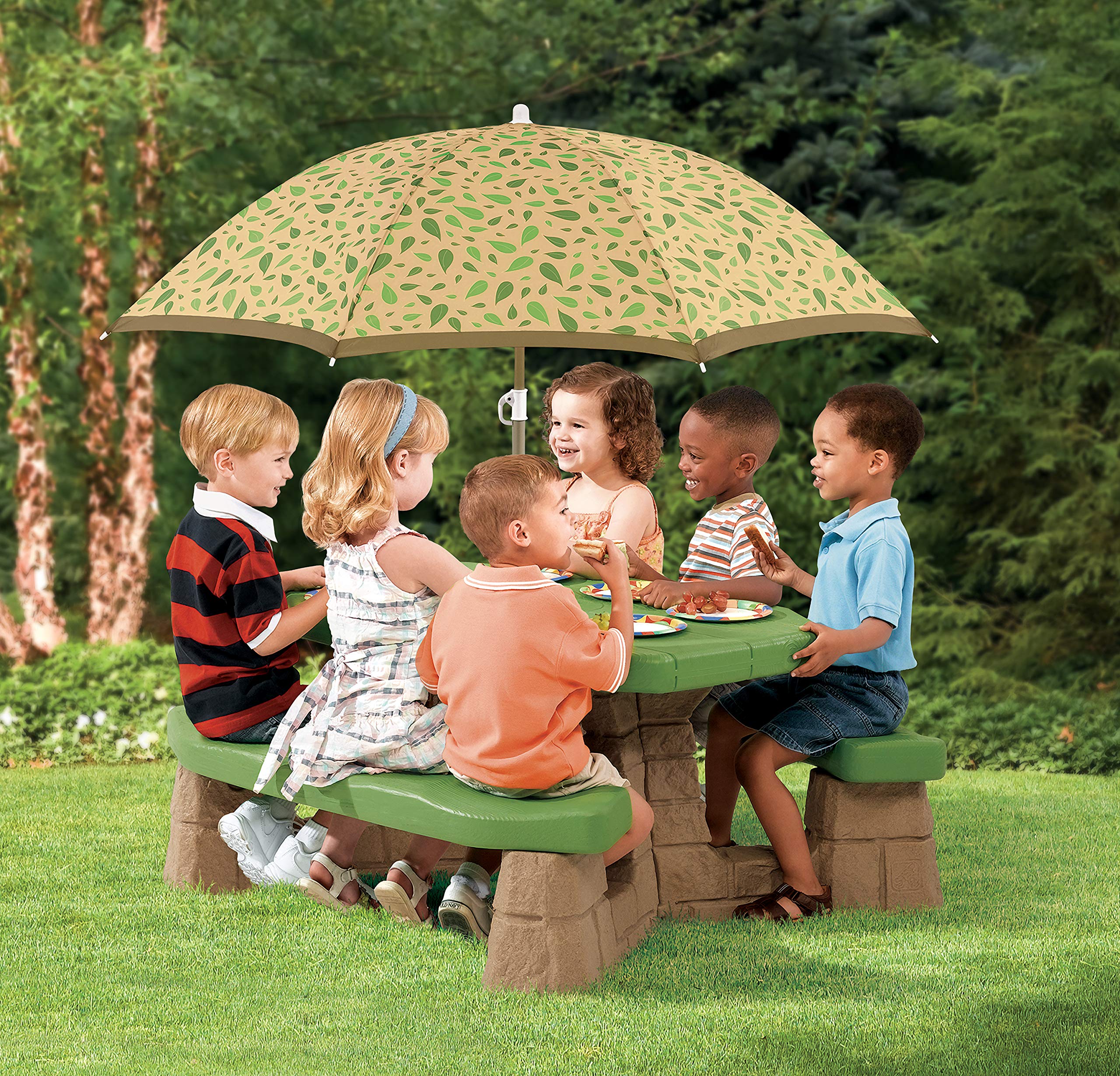 2025 Step2 Naturally Playful Picnic Table with Umbrella