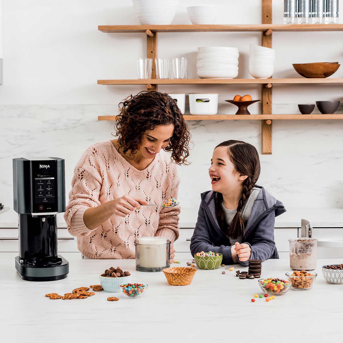 2025 Ninja CREAMi Ice Cream Maker with 3 CREAMi Pints