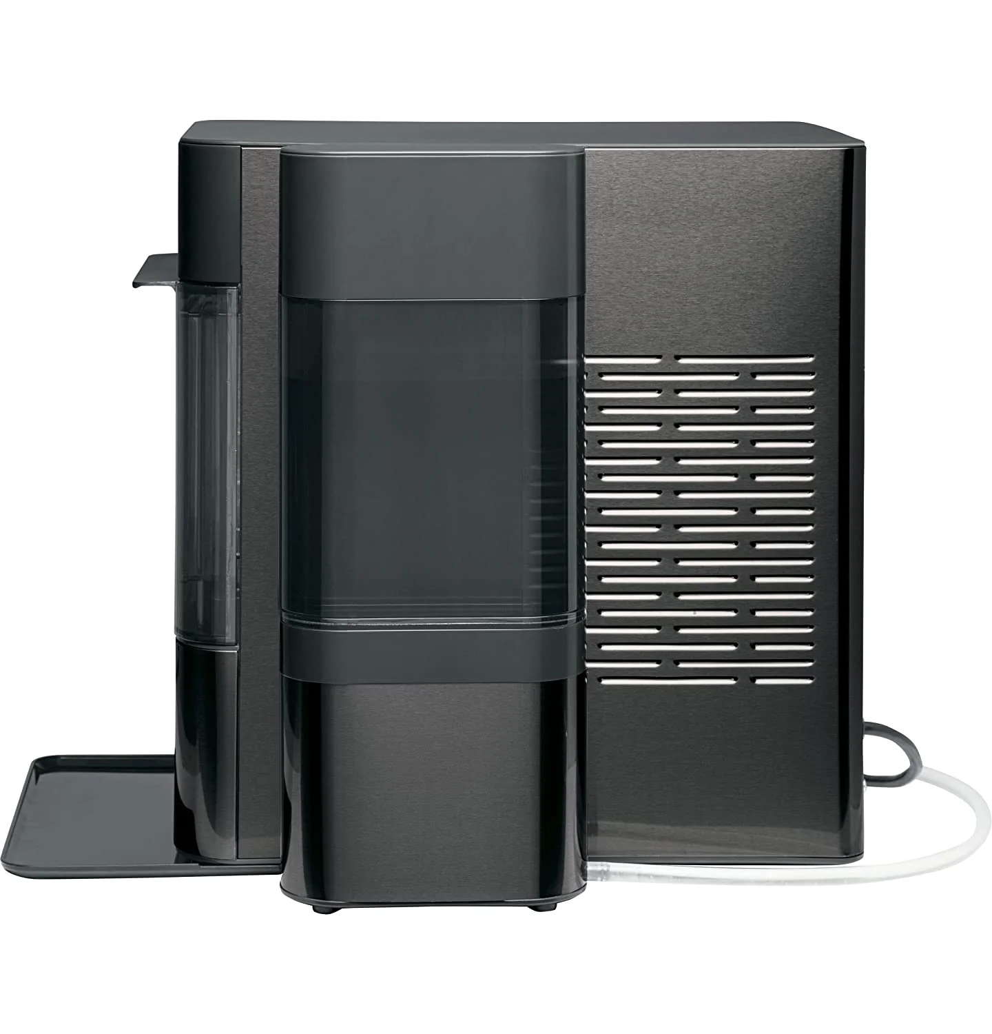 2.0 Countertop Nugget Ice Maker | Ice Machine with WiFi Connectivity | Smart Home Kitchen Essentials | Black Stainless