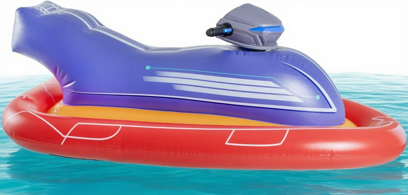 12V Motorized Inflatable Ride-On Watercraft Pool Float - Perfect for The Pool or Lake! Best, Most Advanced and Fastest Model Ever