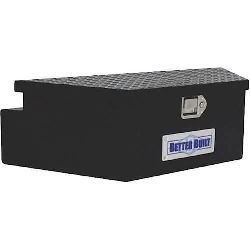2025 BETTER BUILT 66212321 UTILITY TRAILER TONGUE TOOL BOX, BLACK, WIDE, V SHAPED 39INX16.5INX12IN