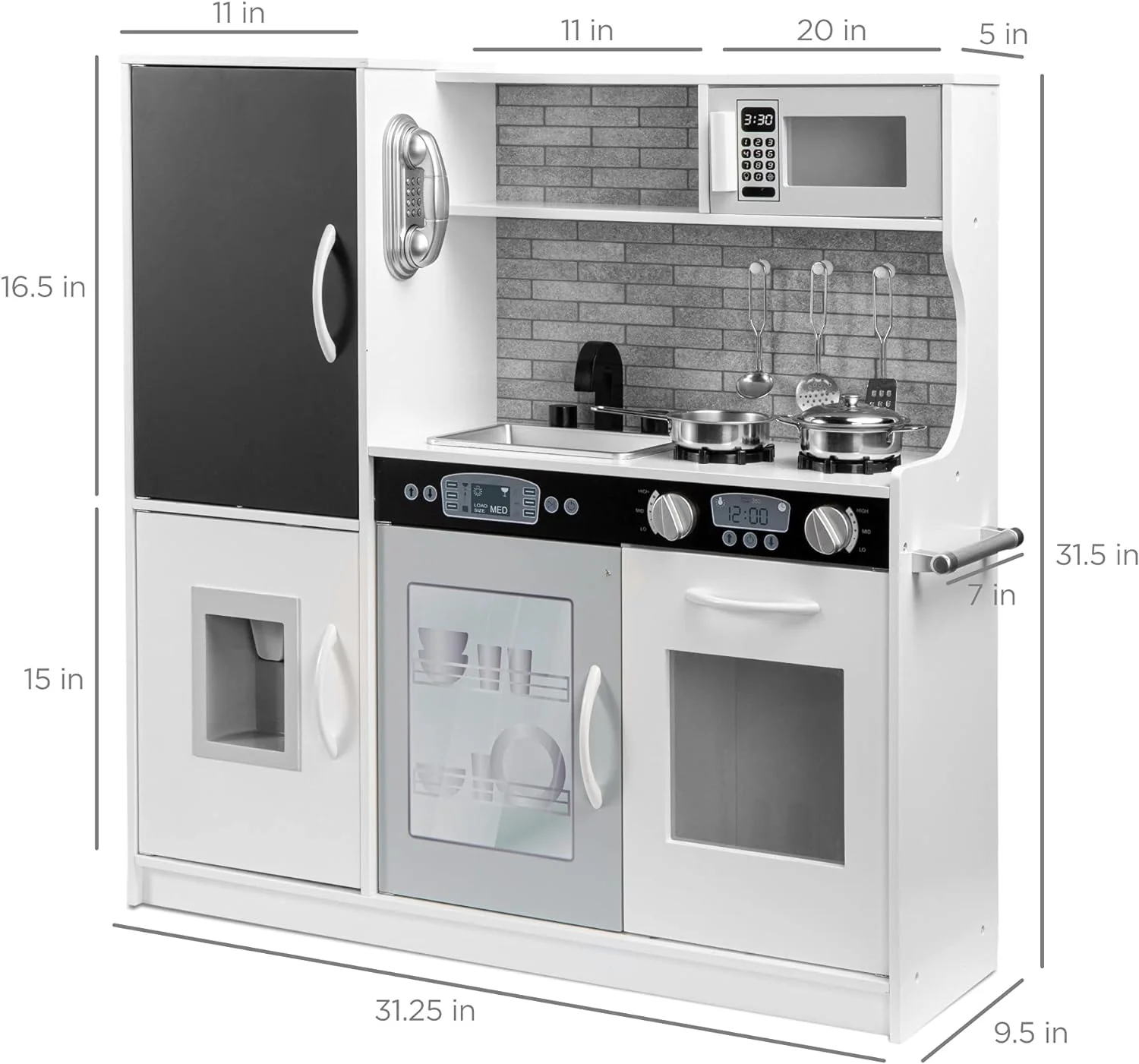 2025 Best Pretend Kitchen Wooden Toy Set for Kids