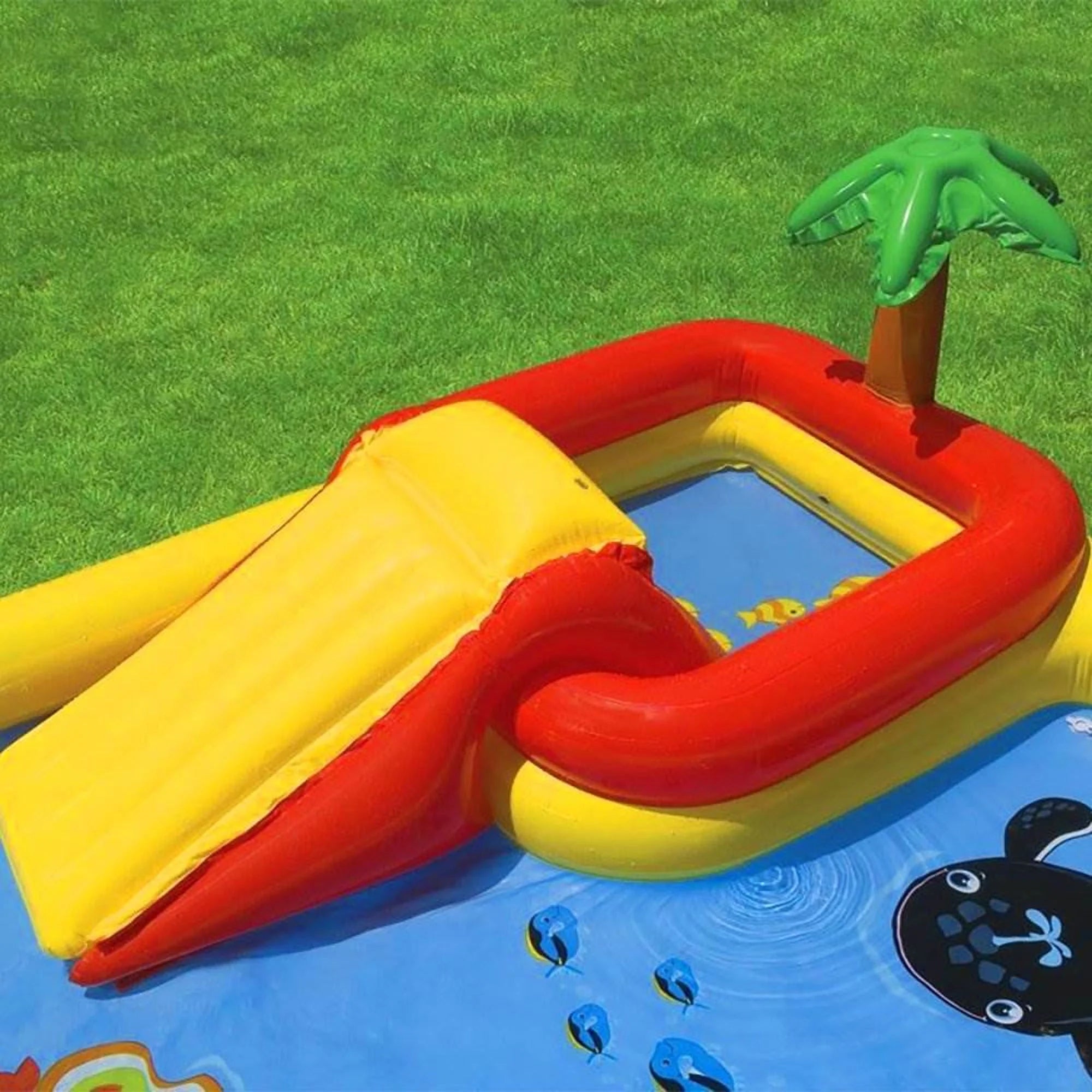Dinoland Kiddie Inflatable Pool & Inflatable Ocean Backyard Kiddie Pool