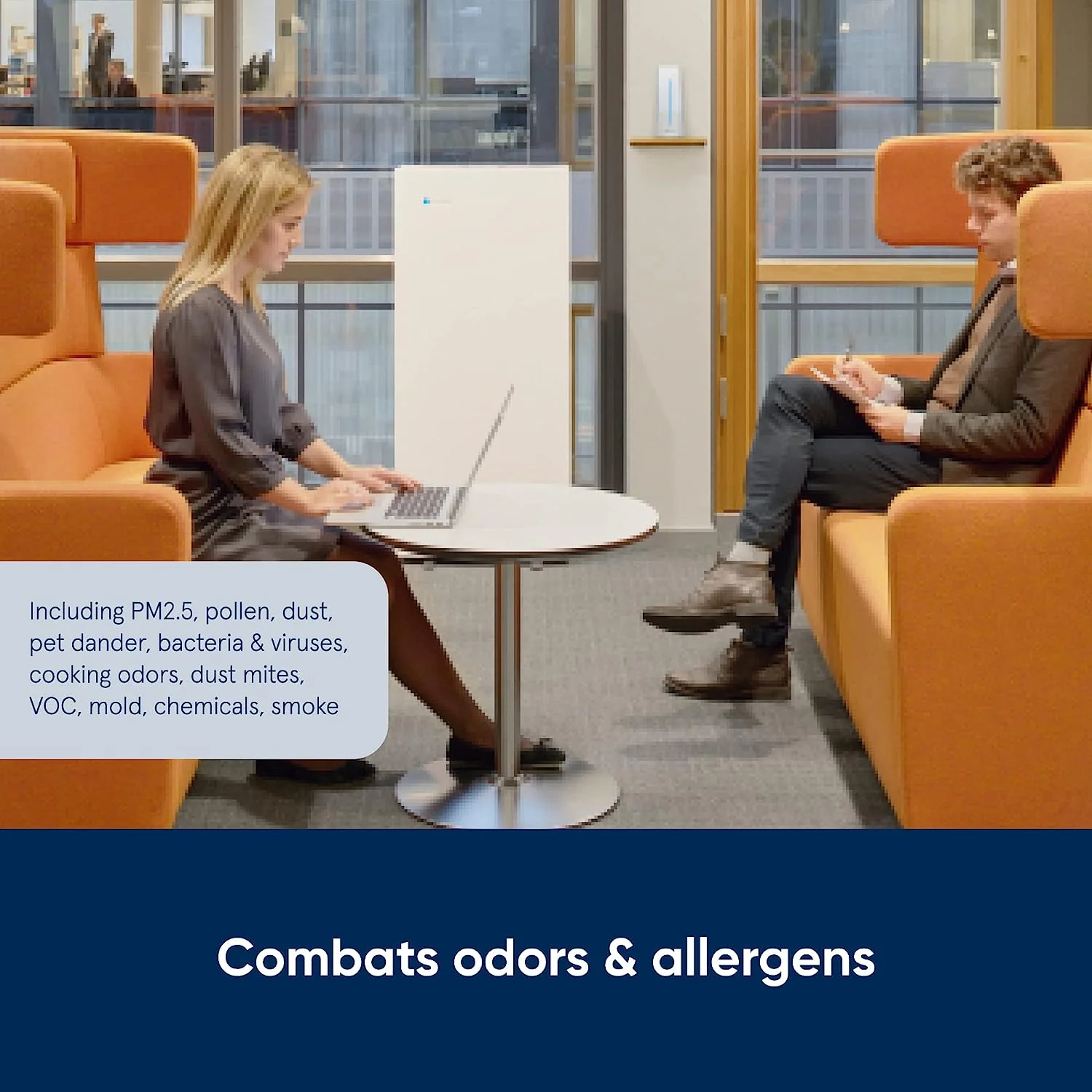 2025 BLUEAIR Pro Air Purifier for Allergies Mold Smoke Dust Removal in XL Office Spaces and Lobbies, Pro XL, White