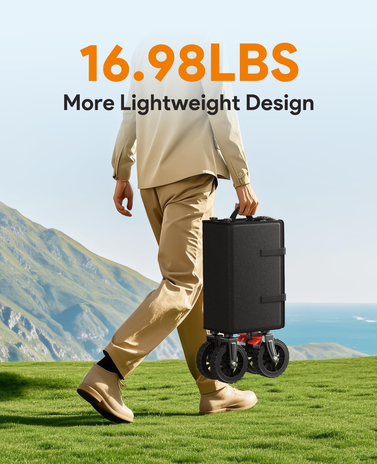 Raynesys Collapsible Foldable Wagon Cart 330lbs Capacity