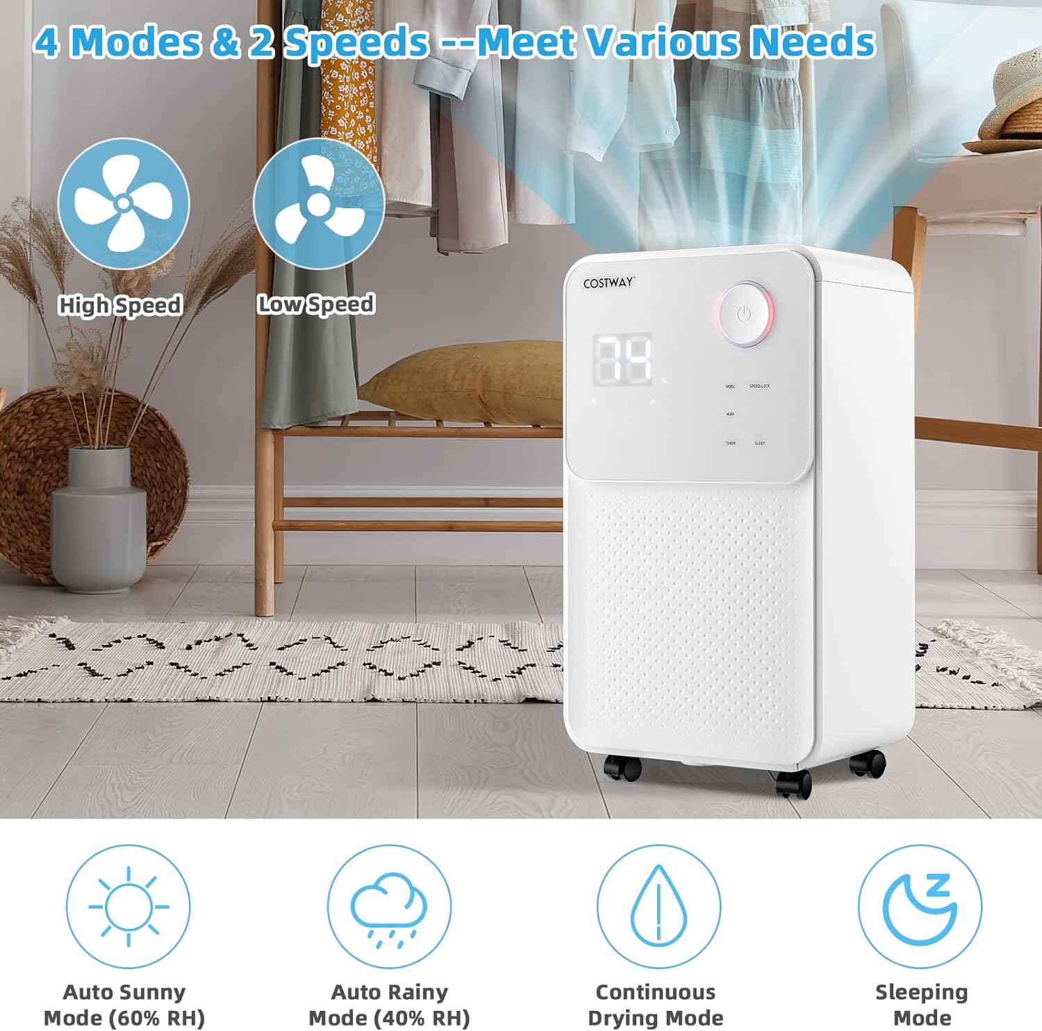 Dehumidifiers for large rooms and basements