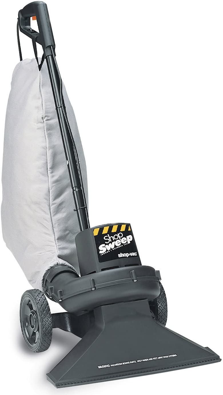 2025 4050010 Shop Sweep Indoor/Outdoor Vacuum with 8-Gallon Collection Bag for Dry Pickup