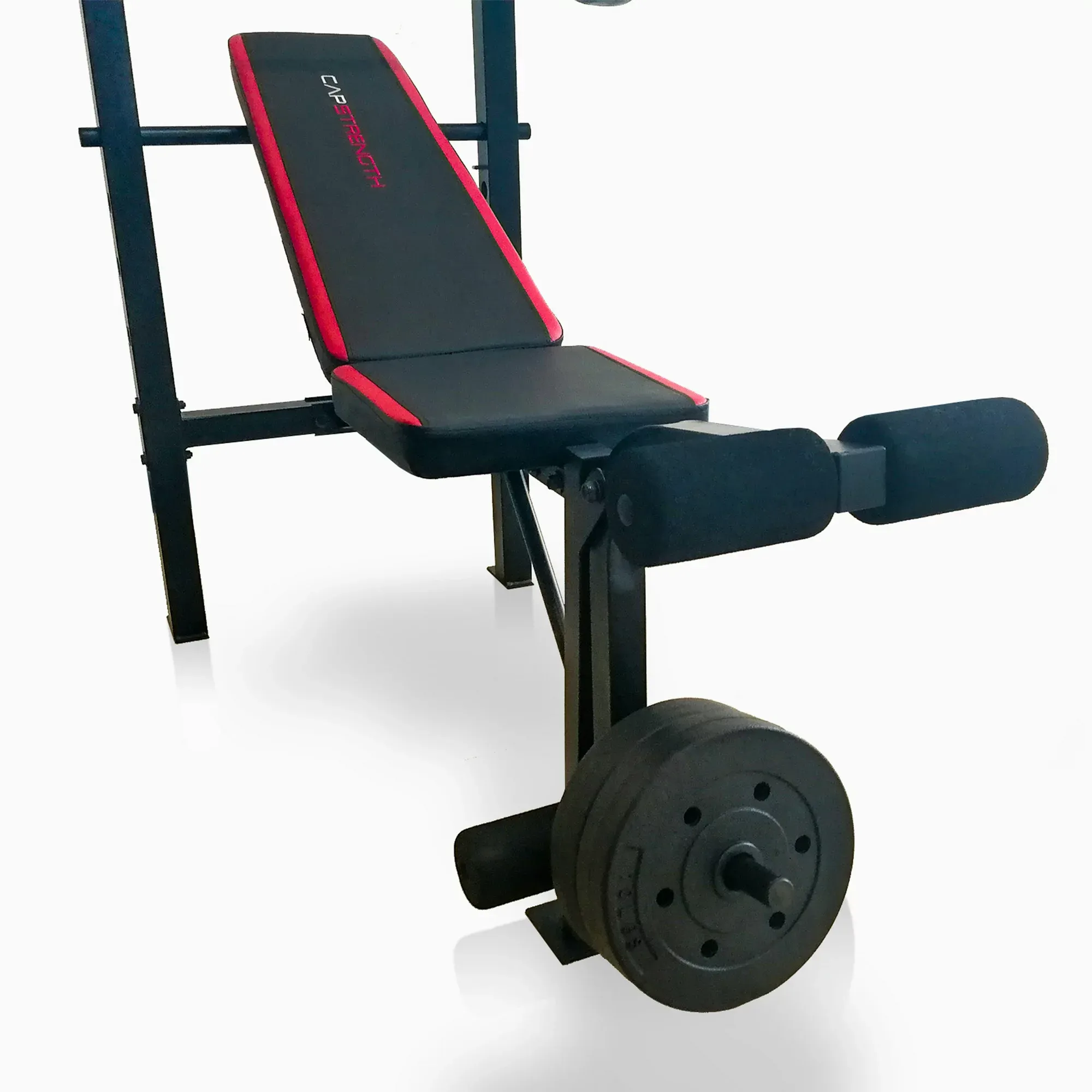 2025 CAP Strength Adjustable Standard Combo Weight Bench with Rack and Leg Extension and 90 lb.