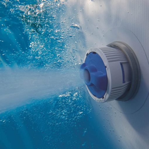 Power Steel 18' x 9 'x 48' above ground swimming pool Set with metal frame home swimming pool sand filter pump, skimmer and vacuum