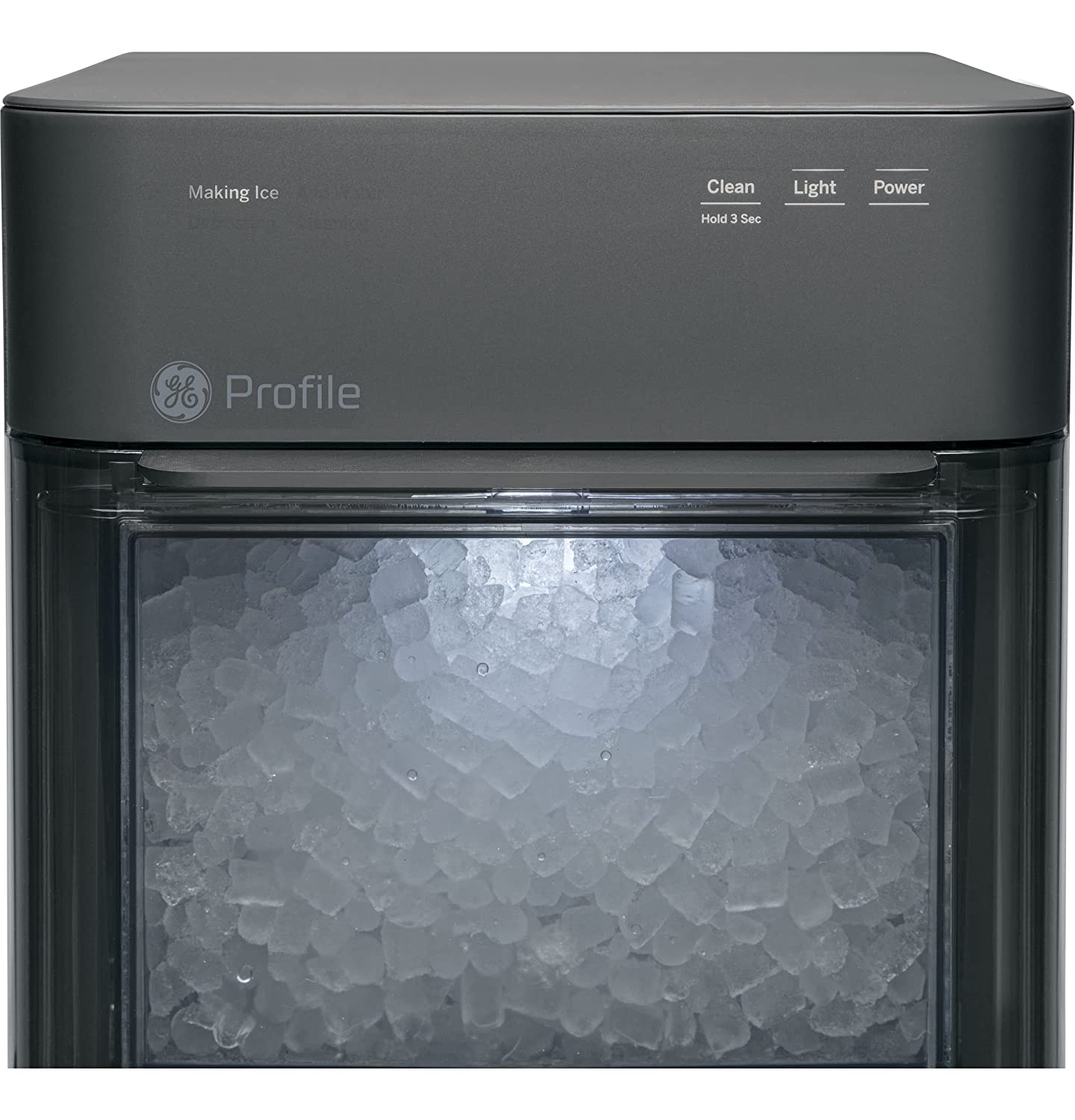Profile Opal 2.0 | Countertop Nugget Ice Maker | Ice Machine with WiFi Connectivity | Smart Home Kitchen Essentials | Black Stainless
