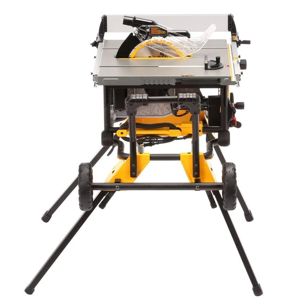 15 Amp Corded 10 in. Job Site Table Saw with Rolling Stand