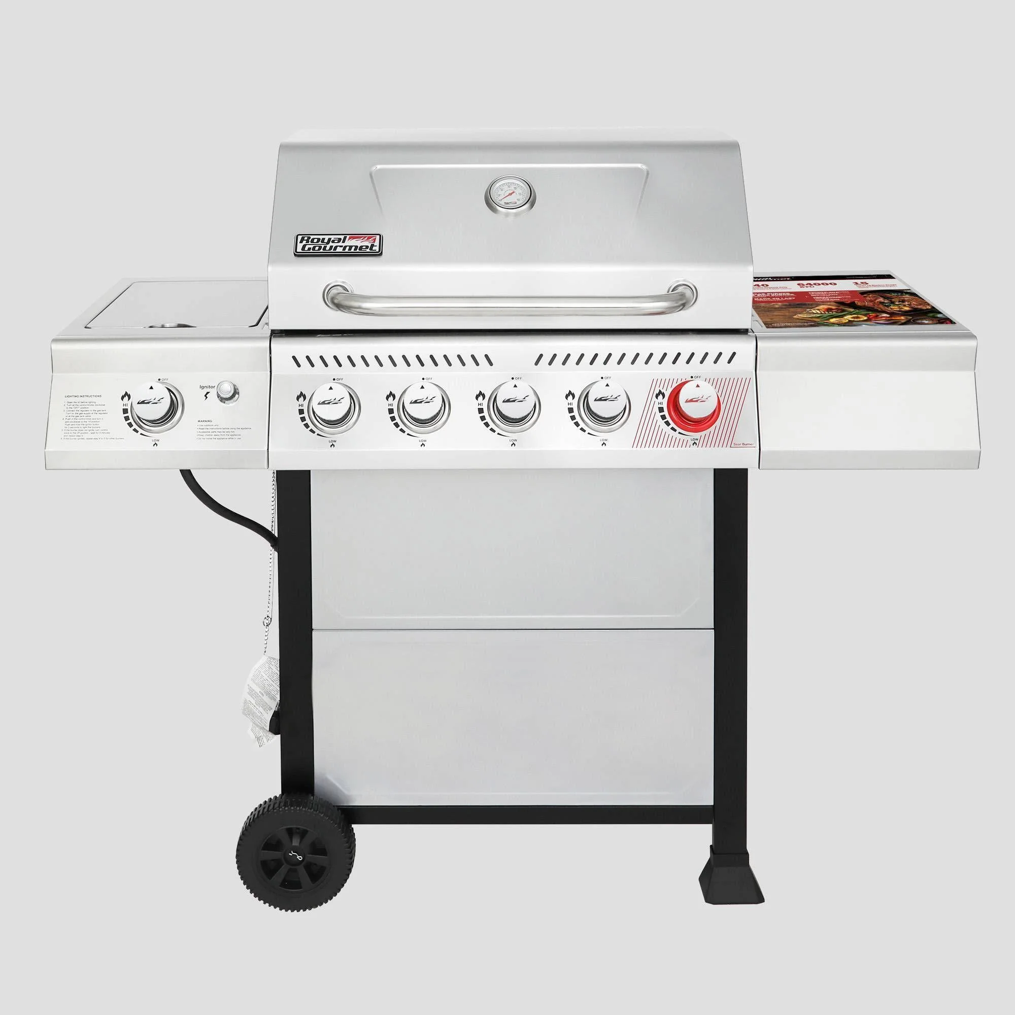 5-Burner GAS Grill with Side Burner