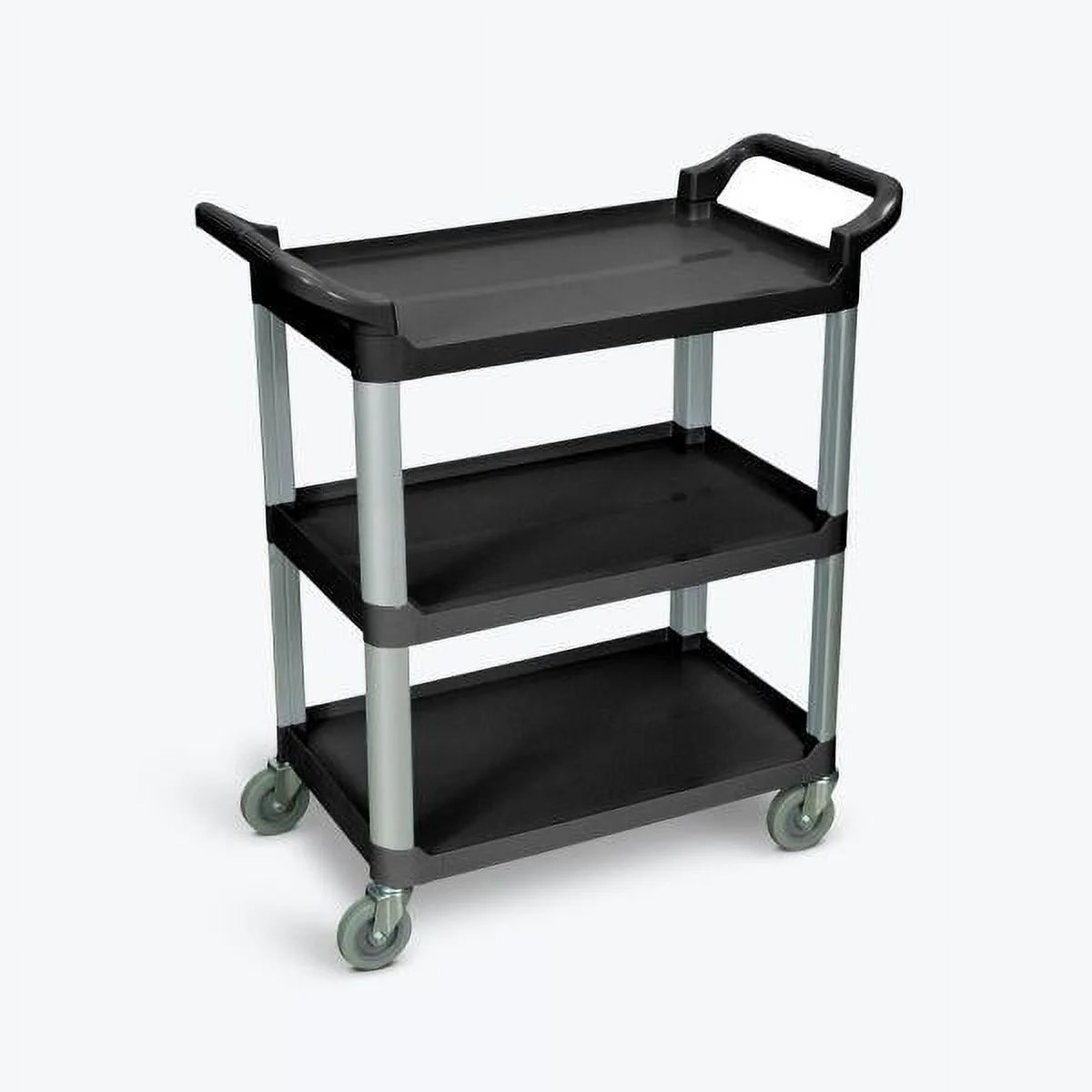 Luxor 3 Shelf Black Serving Cart