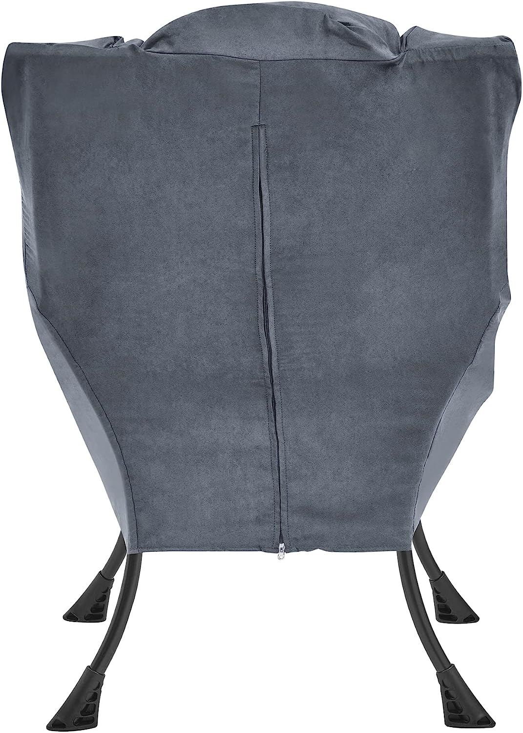 2025 Living and More High Back Sofa Chair, Modern Fabric Lazy Chair, Accent Contemporary Lounge Chair, Cool Grey