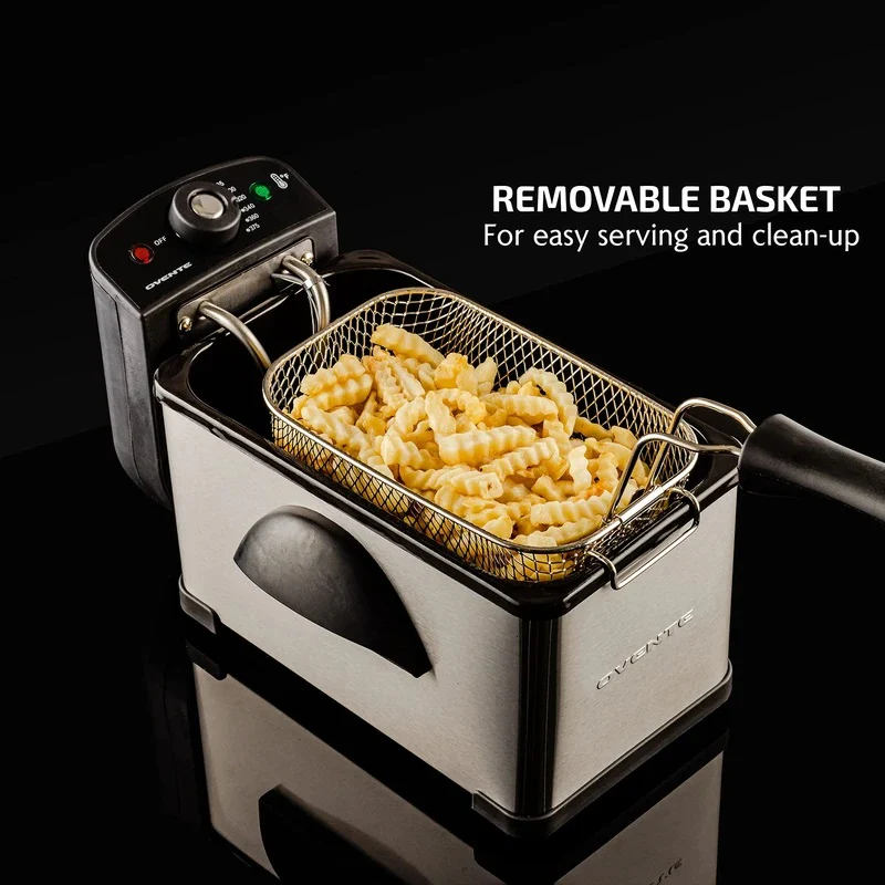 2L Electric Deep Fryer with Adjustable Temperature Control