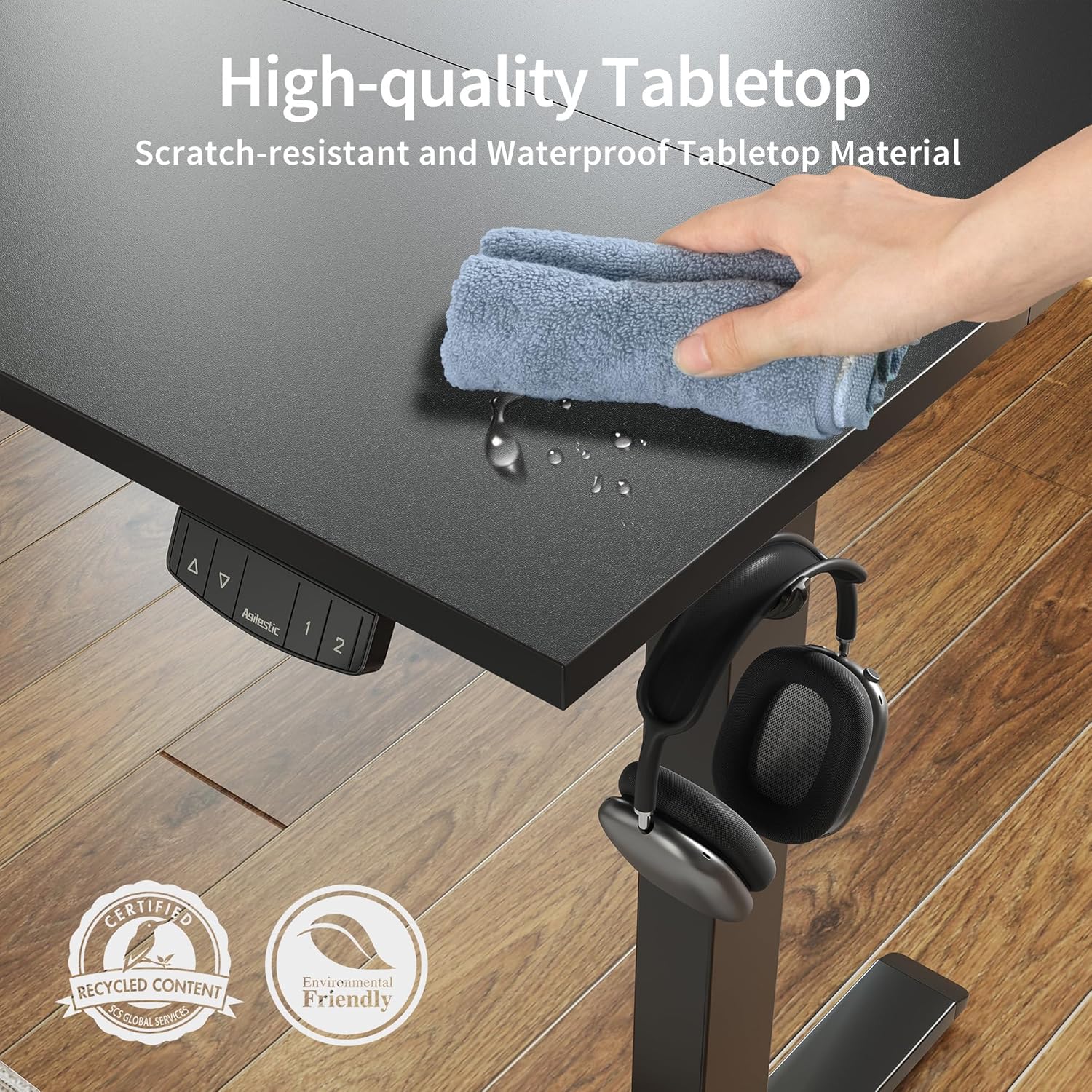 Electric Standing Desk 48 x 24 Inches Height Adjustable Desk