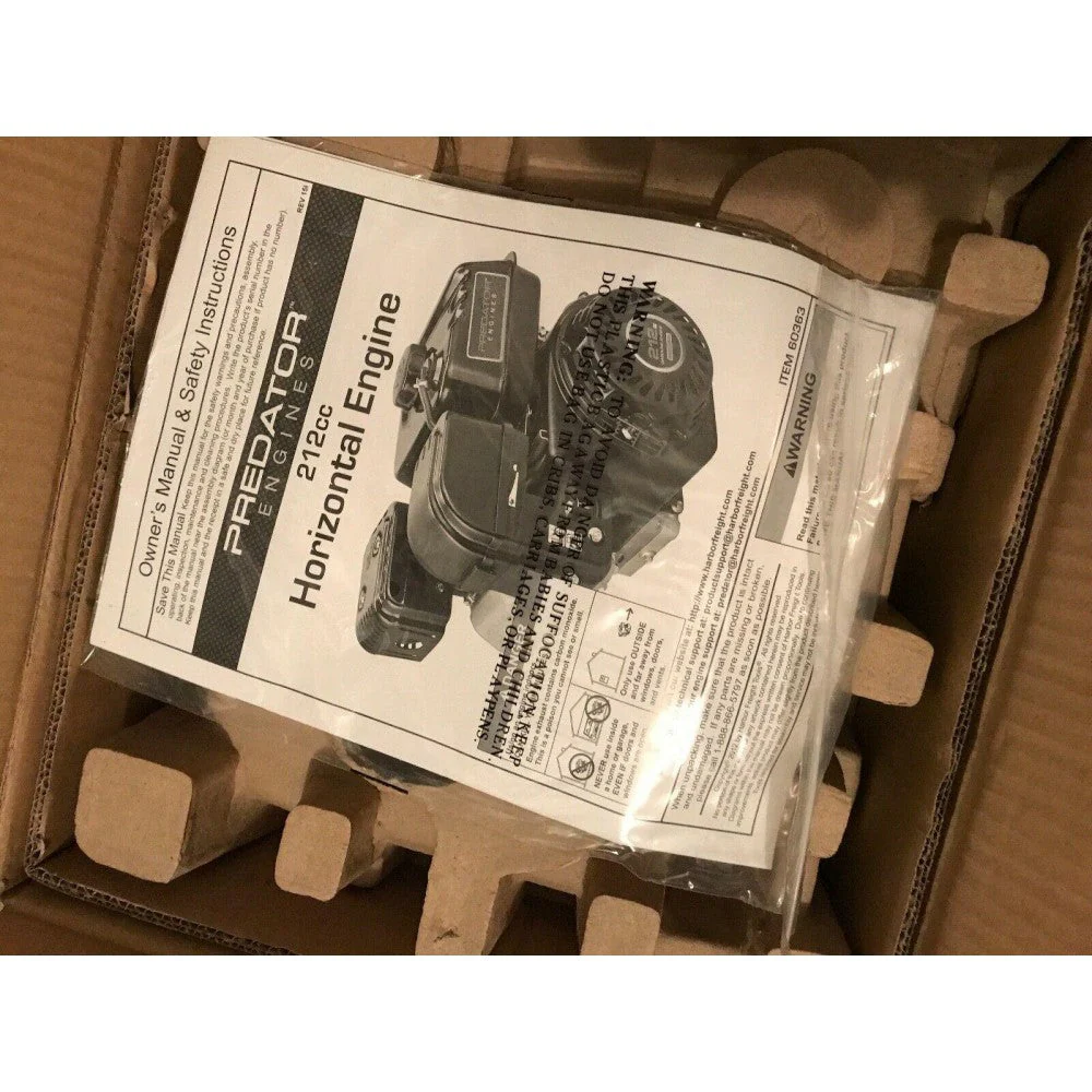 2025 Predator Horizontal Shaft Engine – 6.5 HP, 212cc