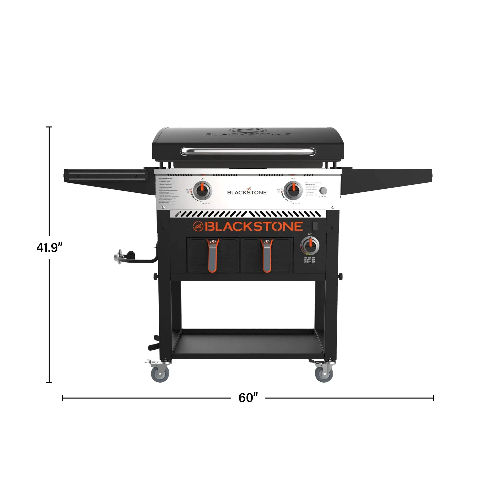 2025 Clearance Sale 2-Burner 28" Griddle with Electric Air Fryer and Hood