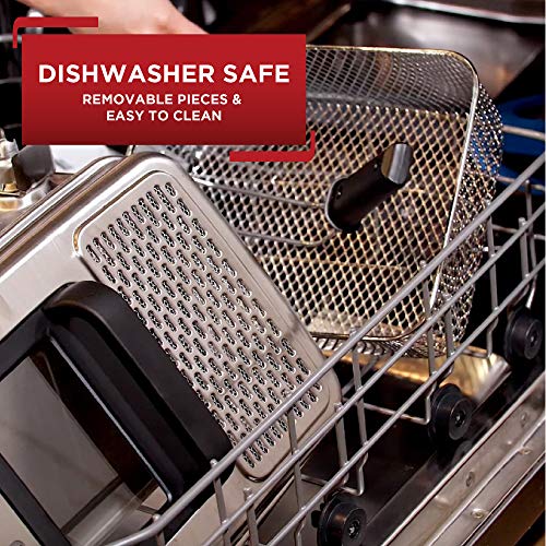 Ultimate Steel Deep Fryer with Basket 3.5 Liter Oil and 2.6 Pound Food Capacity