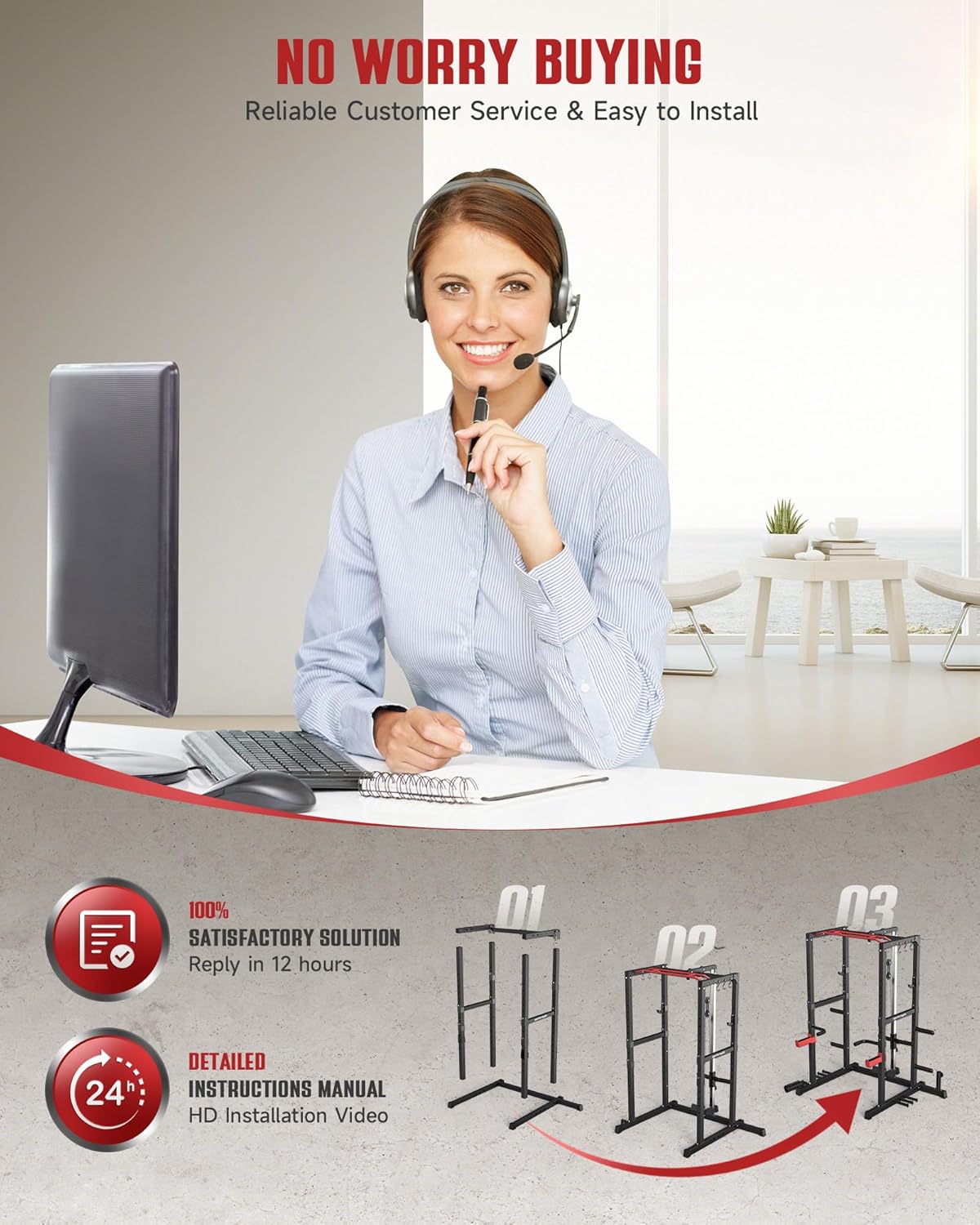 Sportsroyals Power Cage,1600lbs Multi-Function Power Rack with Adjustable Cable Crossover System and More Training Attachment, Weight Cage for Home Gym