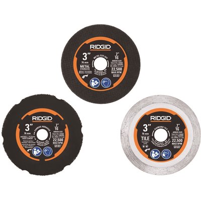 18V SubCompact Brushless Cordless 3 in. Multi-Material Saw (Tool Only) with (3) Cutting Wheels