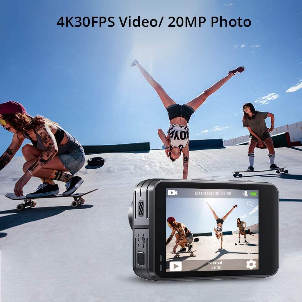 AKASO Brave 7 LE 4K30FPS 20MP WiFi Action Camera with Touch Screen