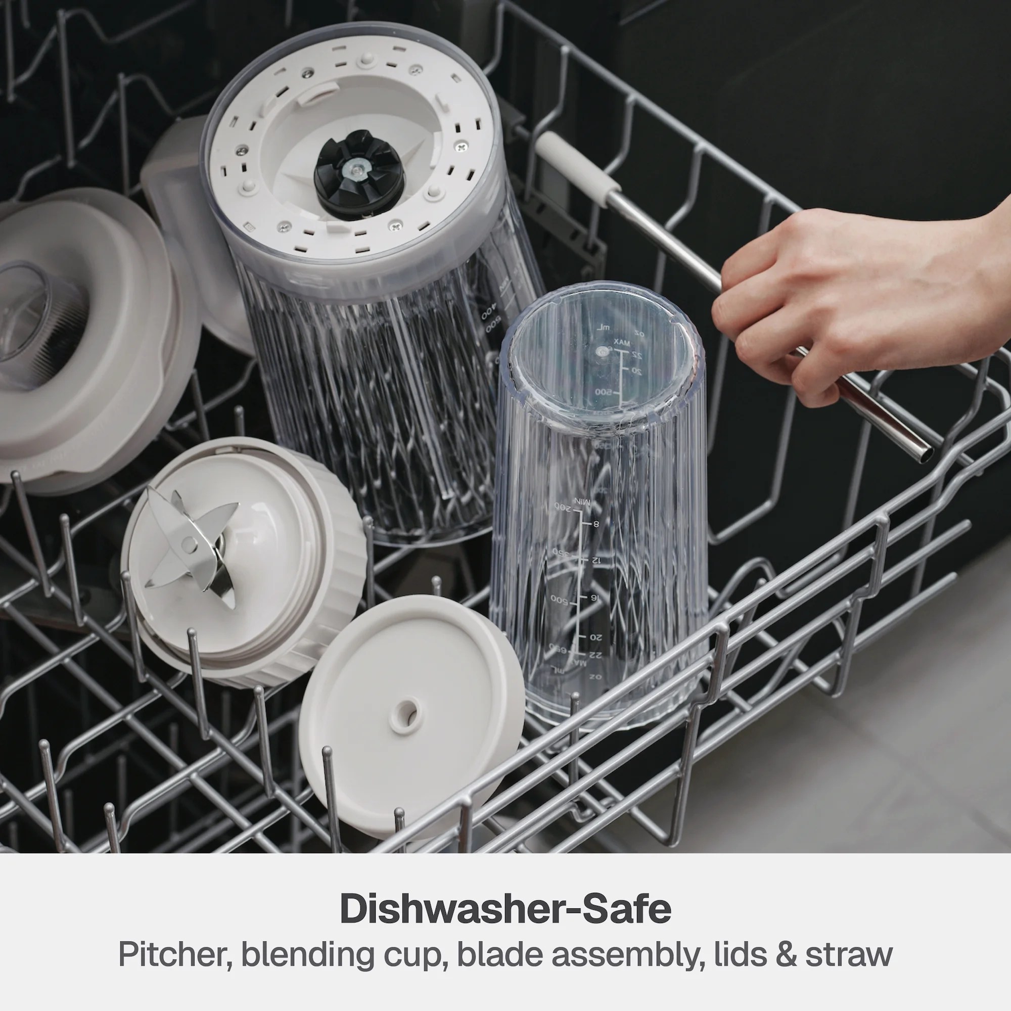 Thyme & Table Countertop Blender Duo, Sand White