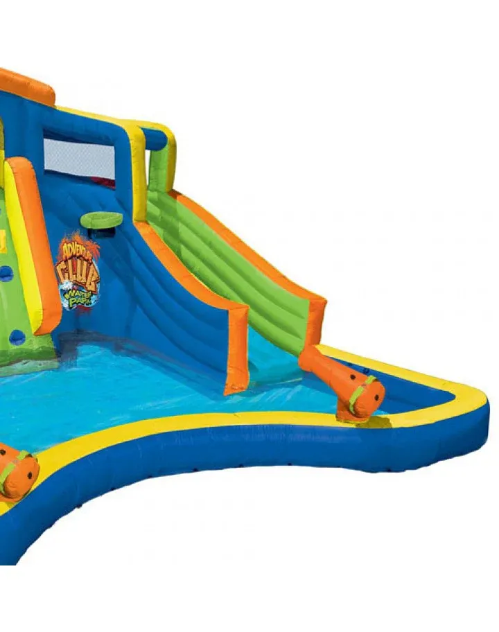 Banzai Inflatable Adventure Club Dual Slide and Pool Backyard Water Park 87