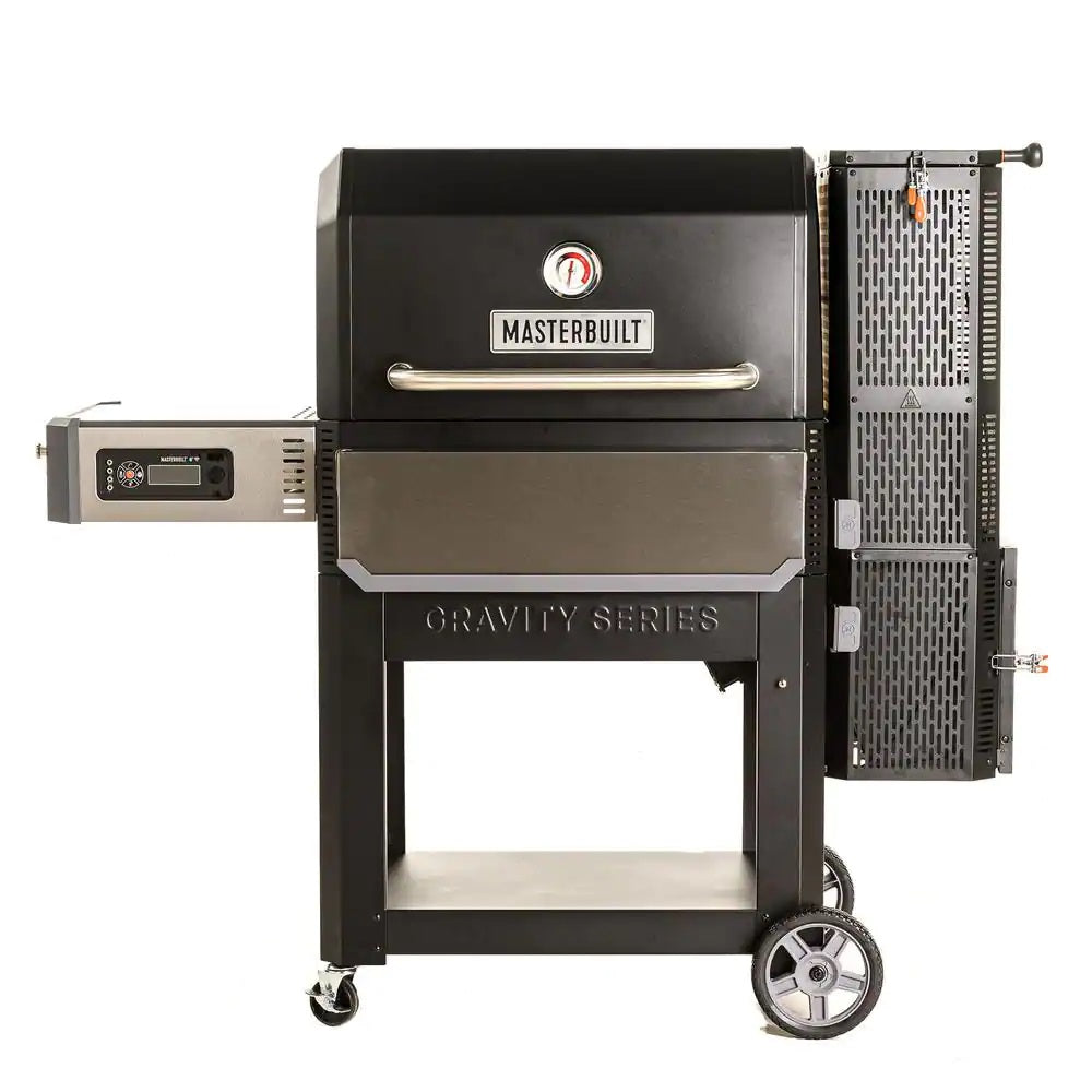 2025 1050 Digital Charcoal Grill and Smoker Combo in Black