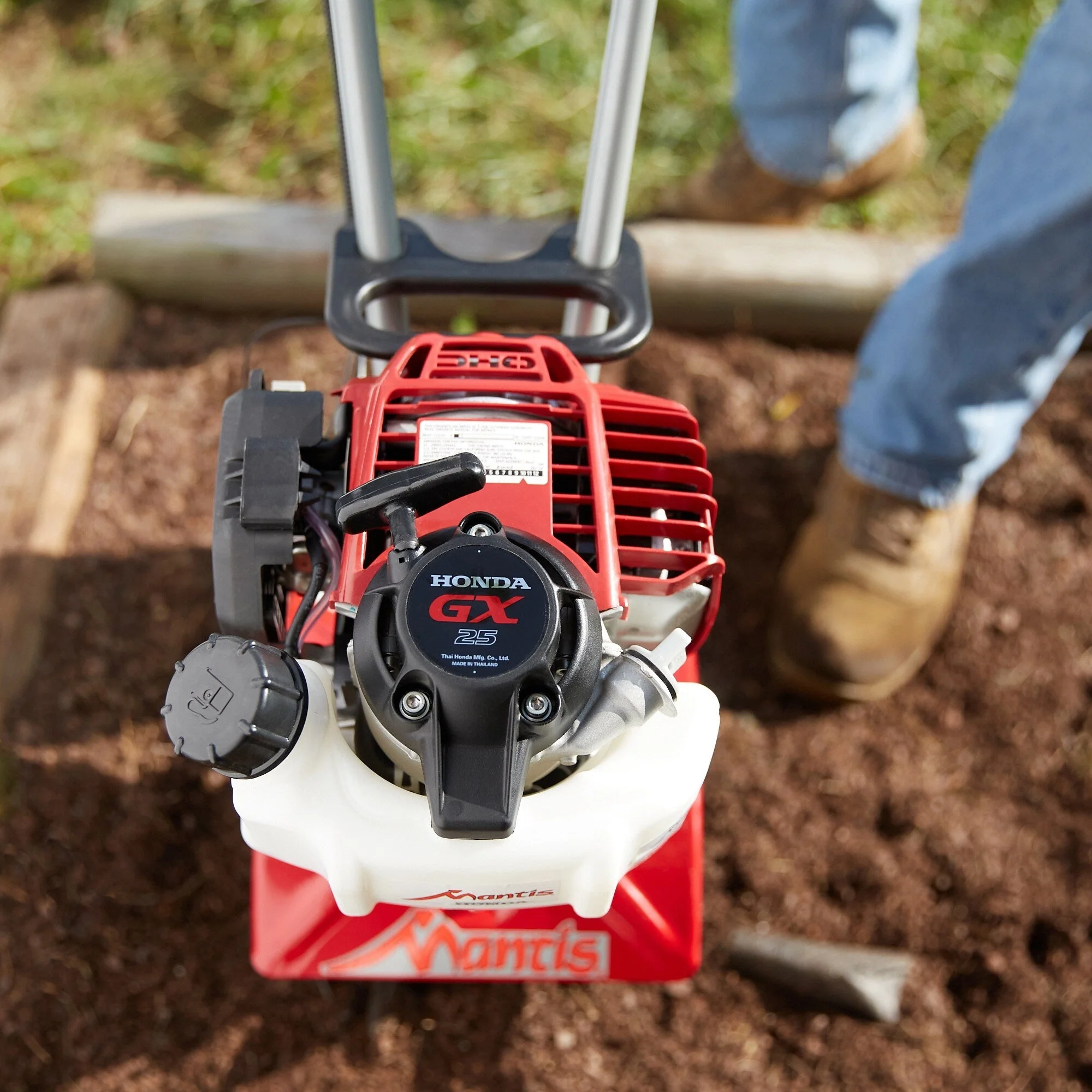 2025 MANTIS 7268 Mini-Tiller/Cultivator 25-cc 9-in Front-Tine Forward-rotating Tiller (CARB)