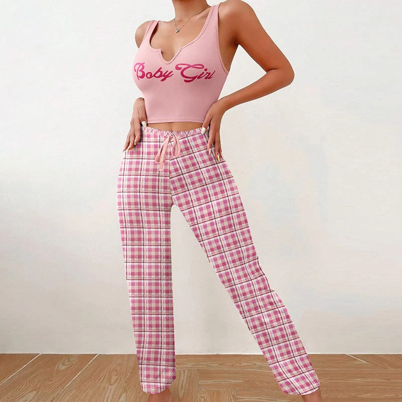 Luna Plaid Sleepwear Set
