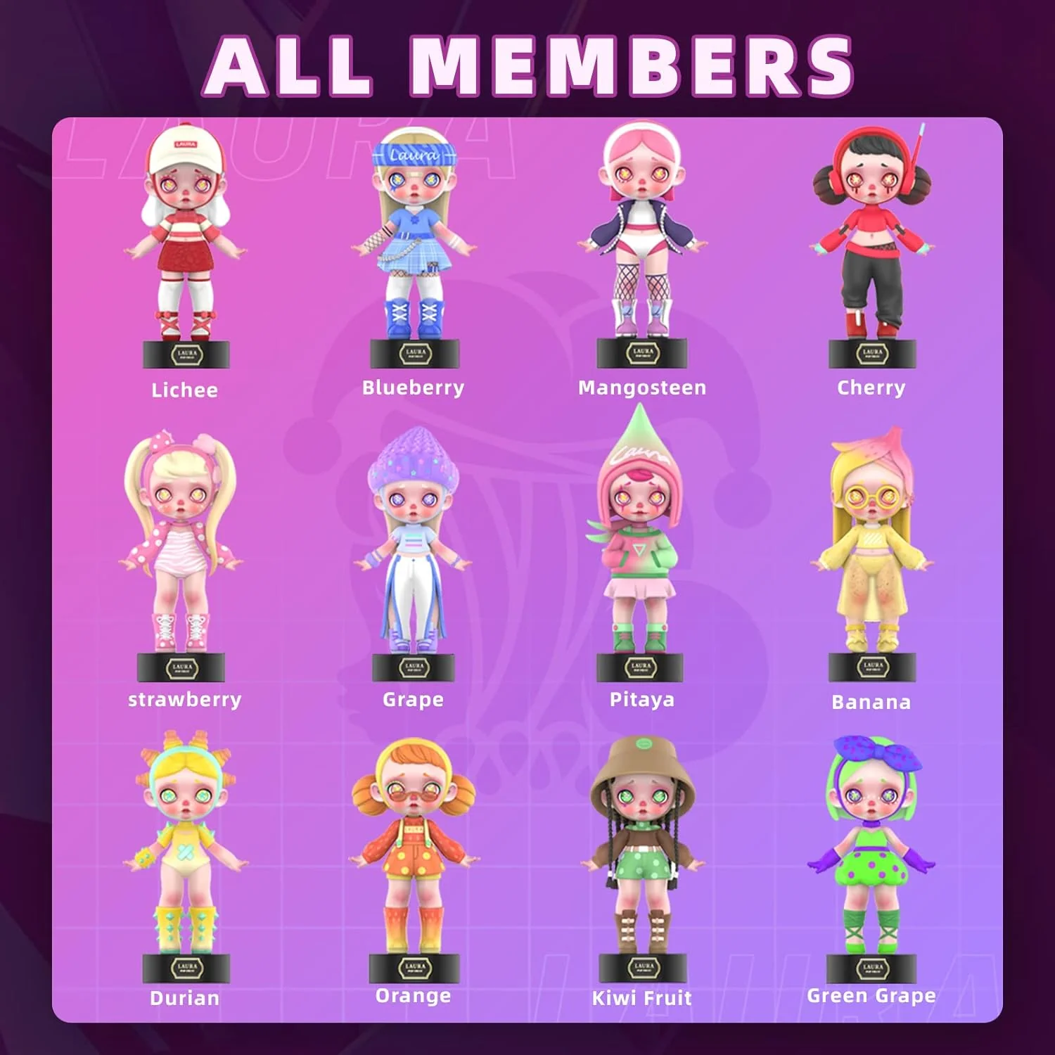 2025 12-Pack Blind Box, Fashion Trendsetters Series Cute Blind Box Action Figures Popular Collectible Toys Birthday Halloween Christmas Gifts