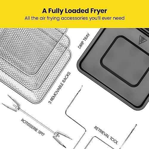 CHEFMAN Multifunctional Digital Air Fryer+ Rotisserie, Dehydrator, Convection Oven