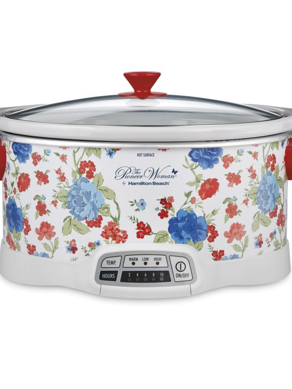 2025 The Pioneer Woman Classic Charm 7-qt Programmable Slow Cooker by Hamilton Beach