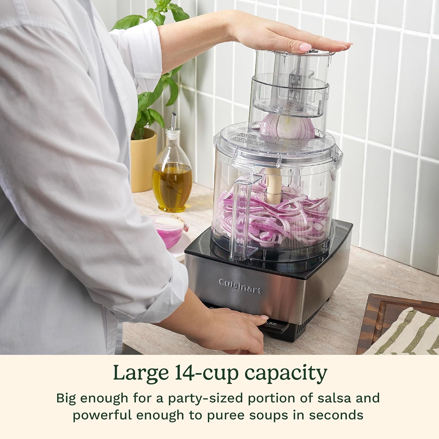 Food Processor 14-Cup Chopper for Dicing & Pureeing