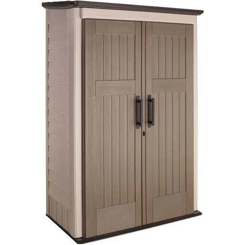 Outdoor Storage Shed, 52 Cu.Ft., Weather-Resistant, Lockable Doors