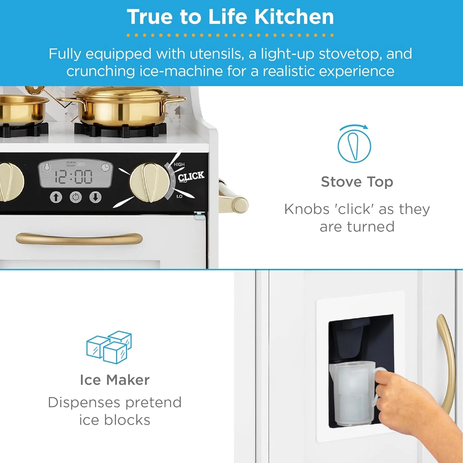 2025 Best Pretend Kitchen Wooden Toy Set for Kids