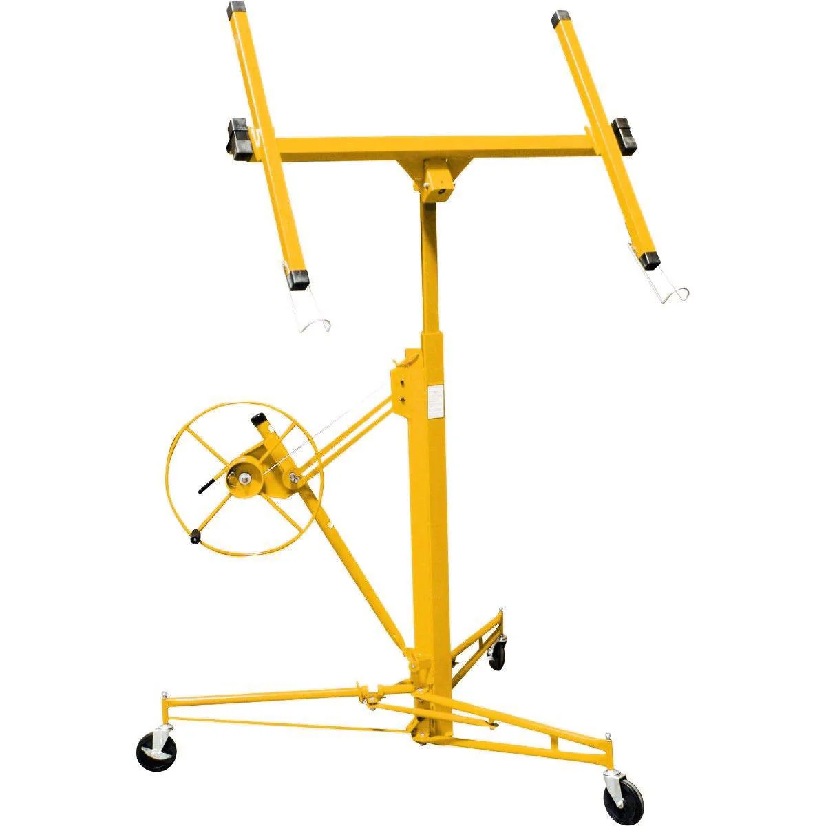 2025 Stark USA 65044 65044 Drywall Lift 11' Yellow Rolling Sheetrock Panel Hoist Jack
