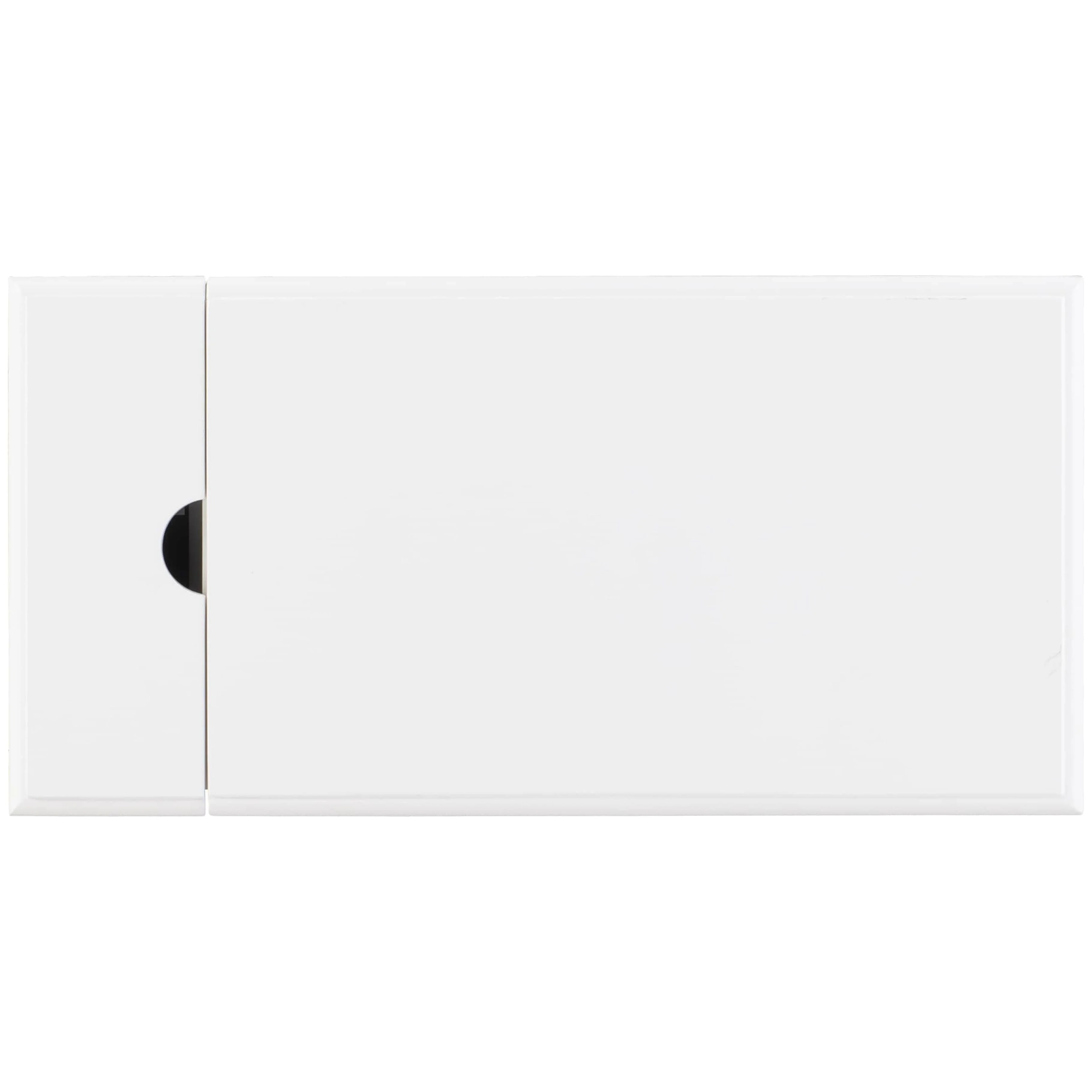 Linon Bartow Wood Multi Function Storage Accent Table Charging Station in White