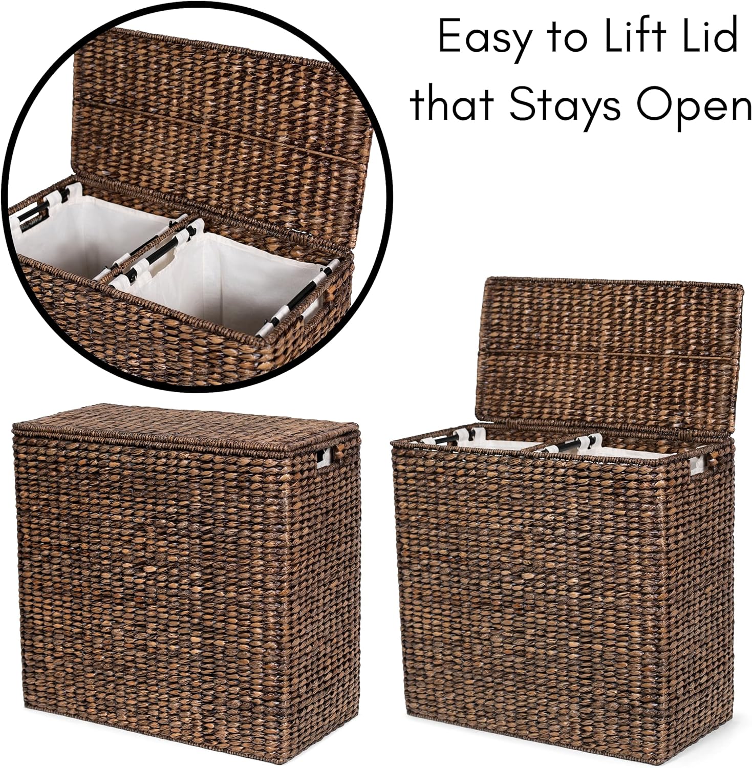 2025 Extra large split gift basket with lining