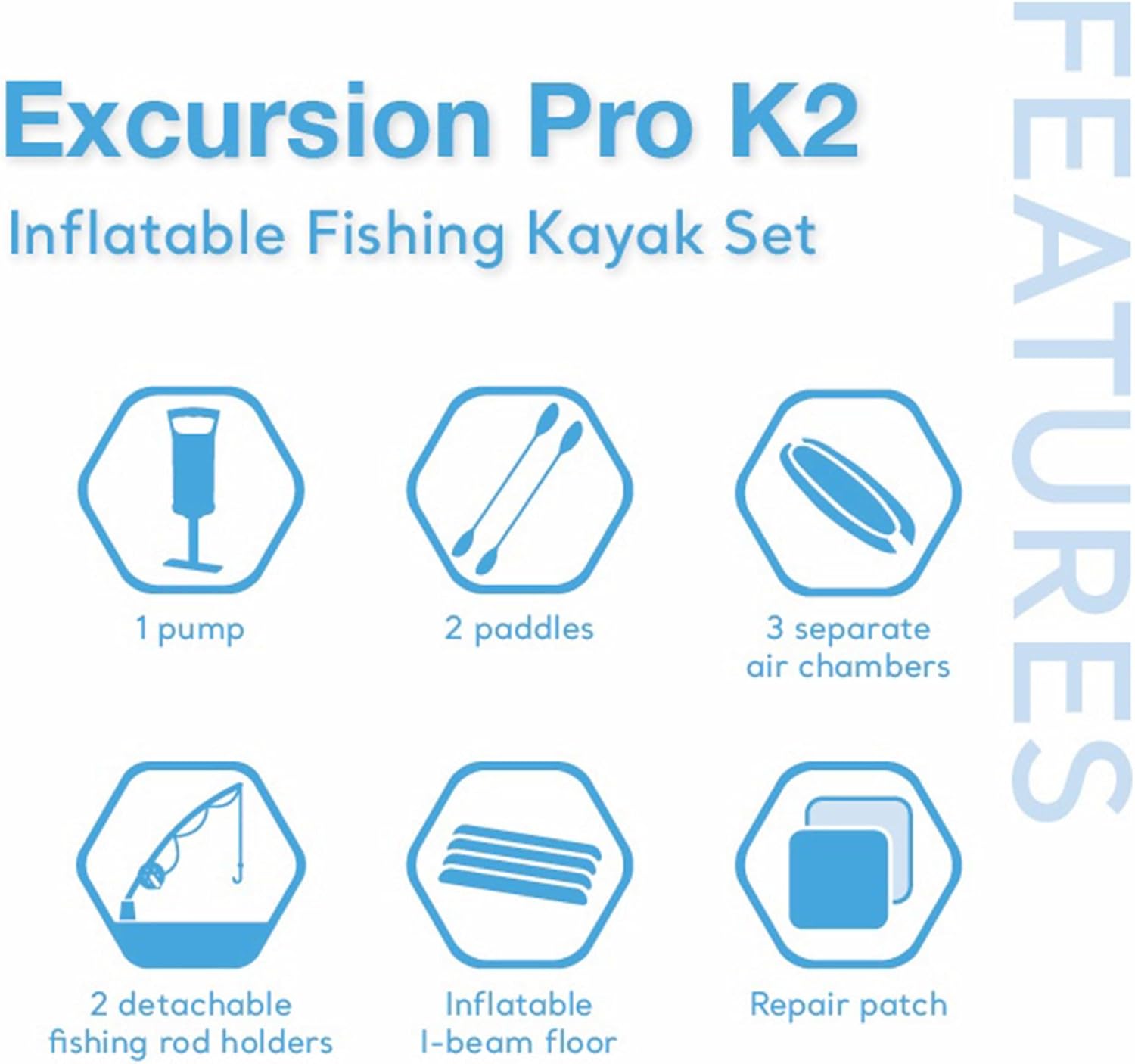 68309Ep Excursion Pro K2 Inflatable Kayak Set